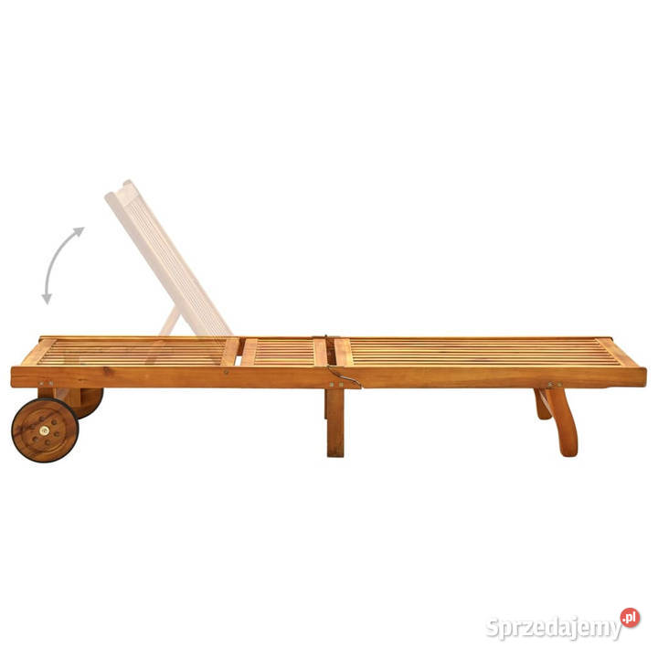 Leżak lite drewno akacjowe WM311871 mazowieckie Warszawa