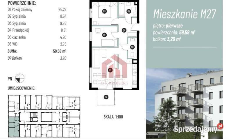 Mieszkanie na sprzedaż Tyczyn Laurowa 5958
