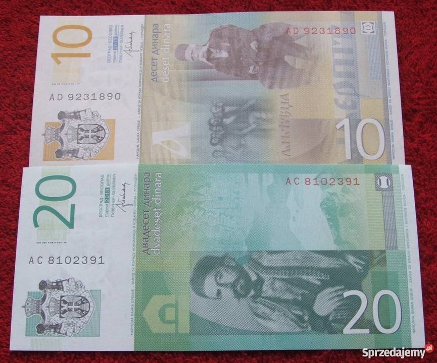 SERBIA Kolekcjonerskie Banknoty Zestaw 2 sztuki śląskie Katowice