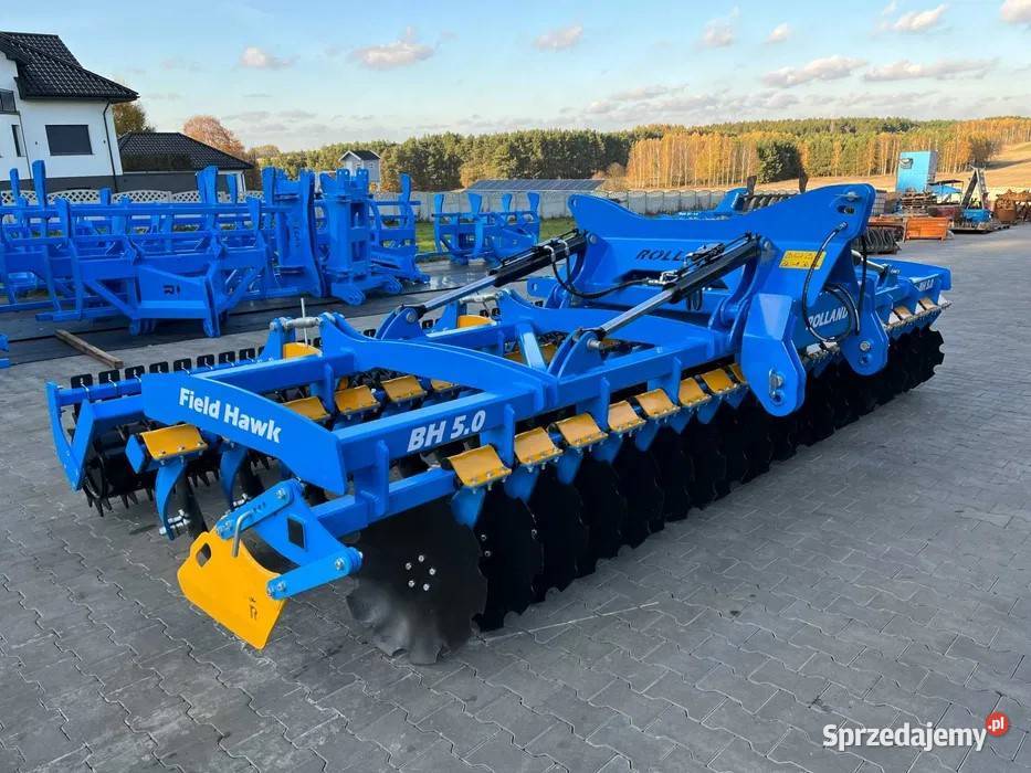 Brona talerzowa CIĘŻKA hydrauliczna 5m ROLLAND Rolnictwo
