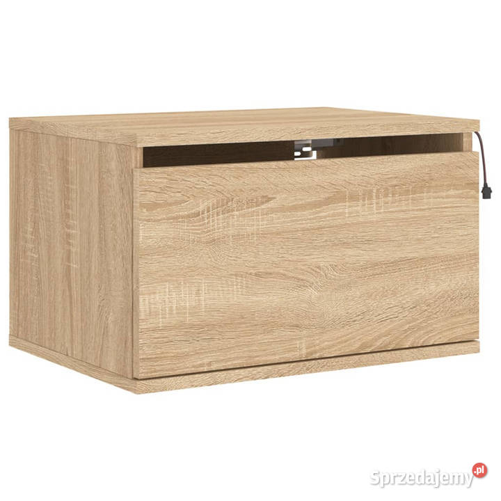 Wisząca szafka nocna z podświetleniem LED dąb mazowieckie sprzedam
