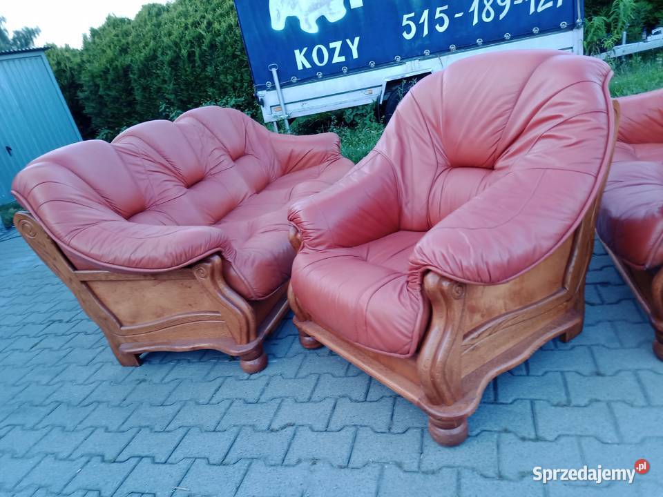 Komplet Wypoczynkowy 321 Dąb Jasny Brąz Kozy