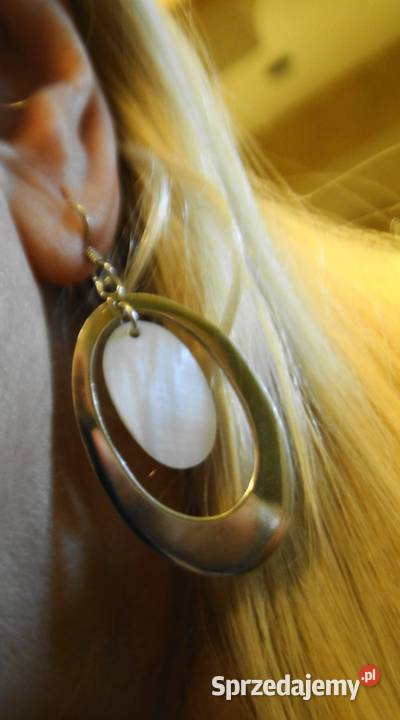 Piękne kolczyki srebro 925 i masa perłowa Warszawa