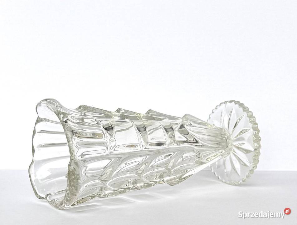 Wazon Art Deco Skrzydlak Szkło Prasowane Vintage Porcelana i szkło Kraków
