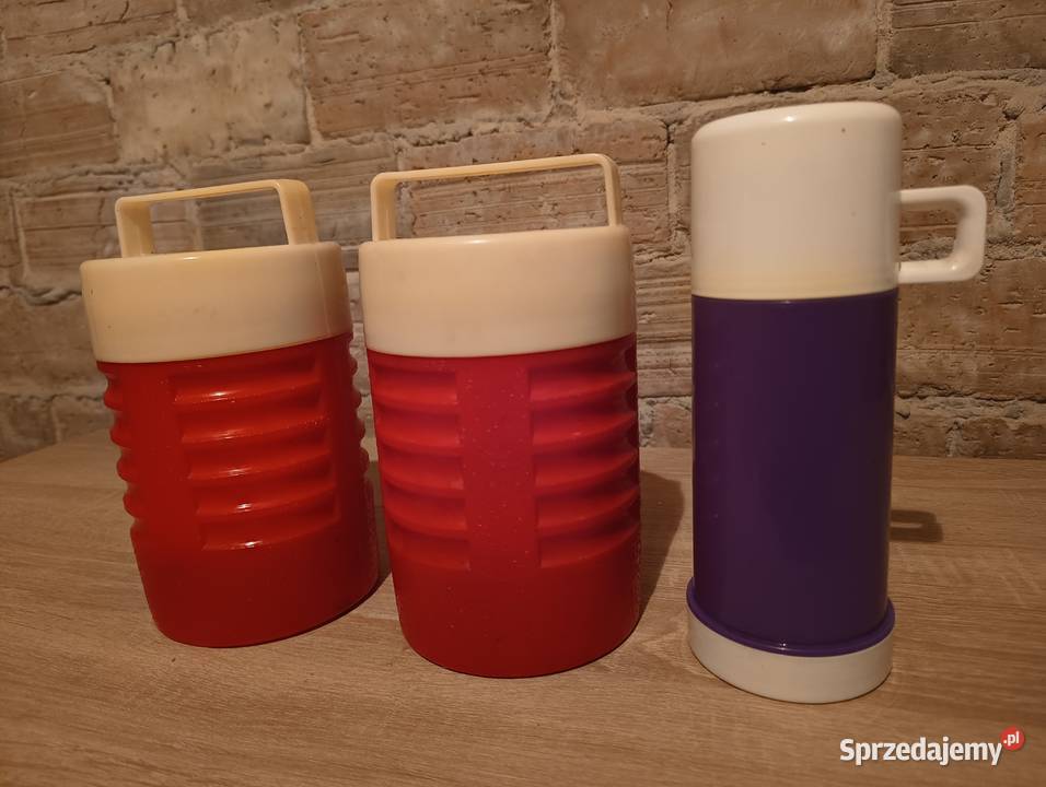 3 Termosy górnicze solidne oryginalne z epoki śląskie Będzin