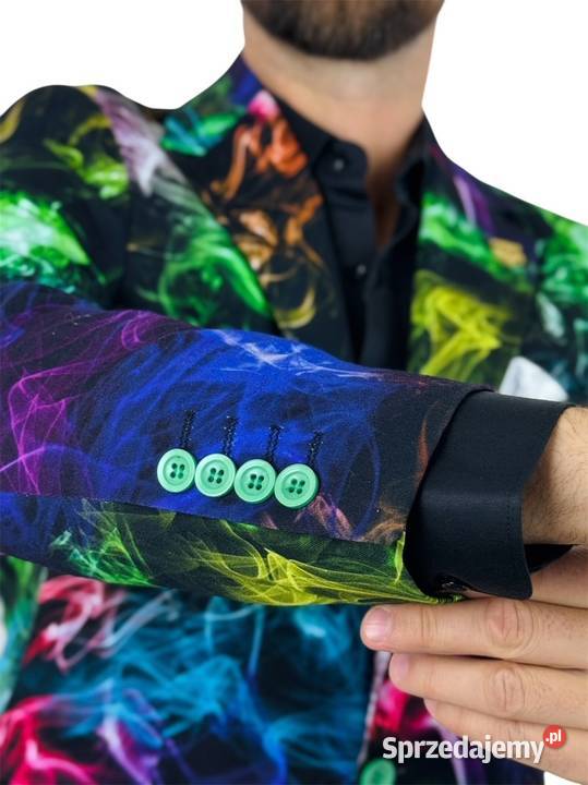 MARCO MILANO Marynarka męska C28 kolorowa dymy Odzież codzienna wielkopolskie Ostrów Wielkopolski