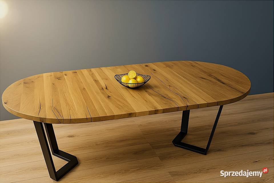 Stół Dębowy Okrągły LOFT 100 Lite Drewno Różne Warszawa sprzedam