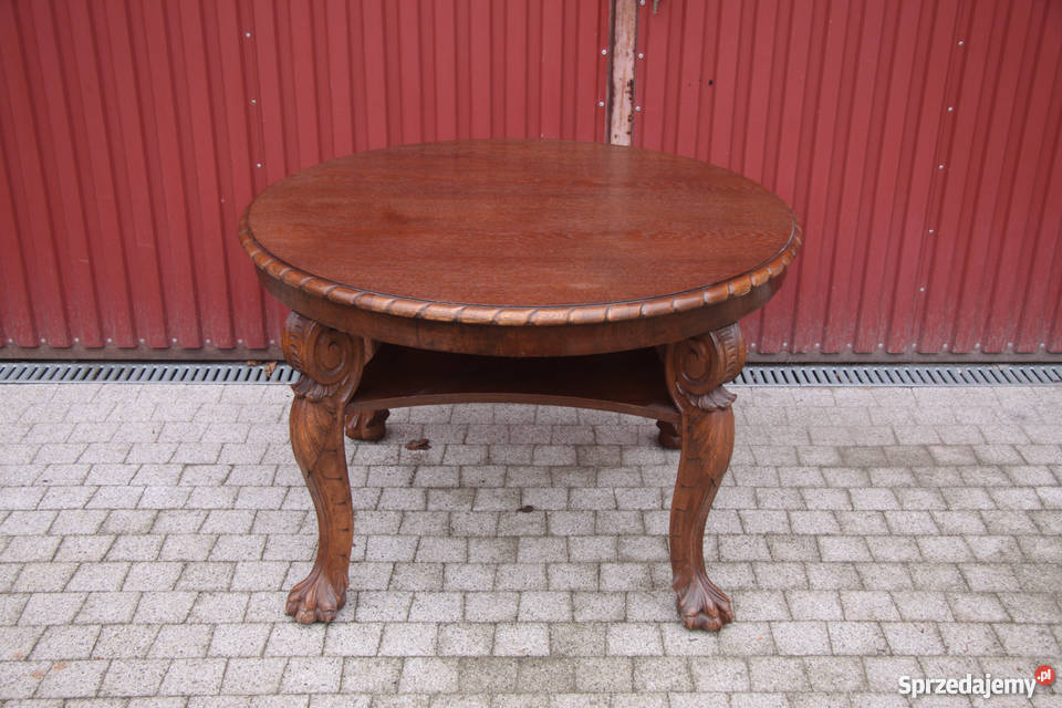 Neorenesansowy stół dębowy z 1920 roku Wrocław