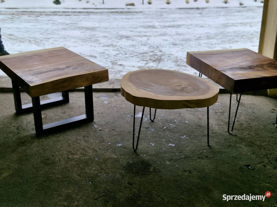 Stół z drewna egzotycznego suar 90cm Oświęcim