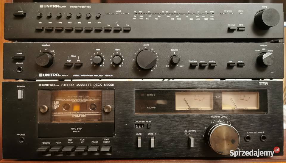 UNITRA zestaw wieża M7008 PW9010 T9015