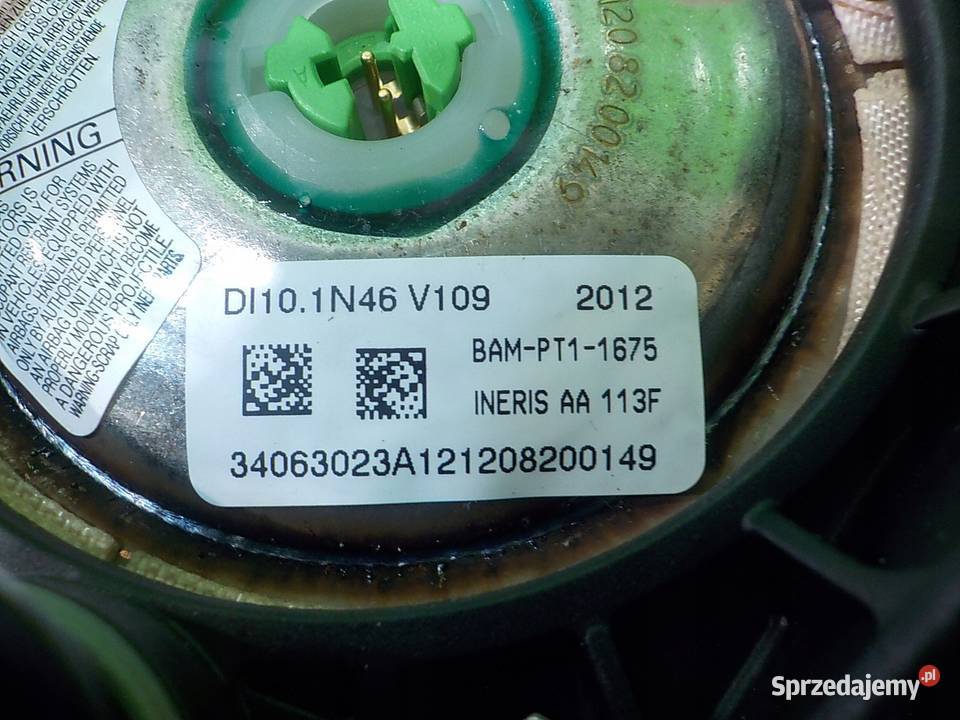 FORD FOCUS MK3 10 B 12r KOMBI 5D AIRBAG poduszka mazowieckie Suków