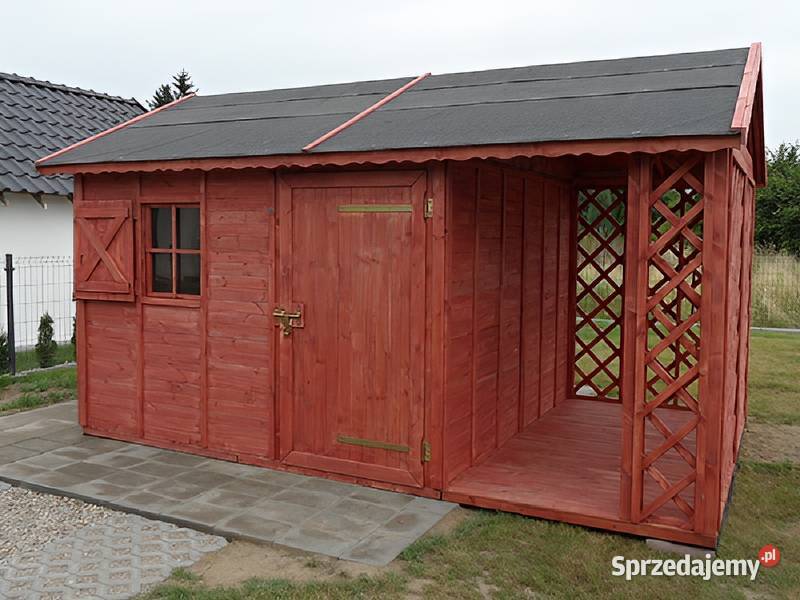Drewutnia Mroczek 3x45m 2spadowy domek