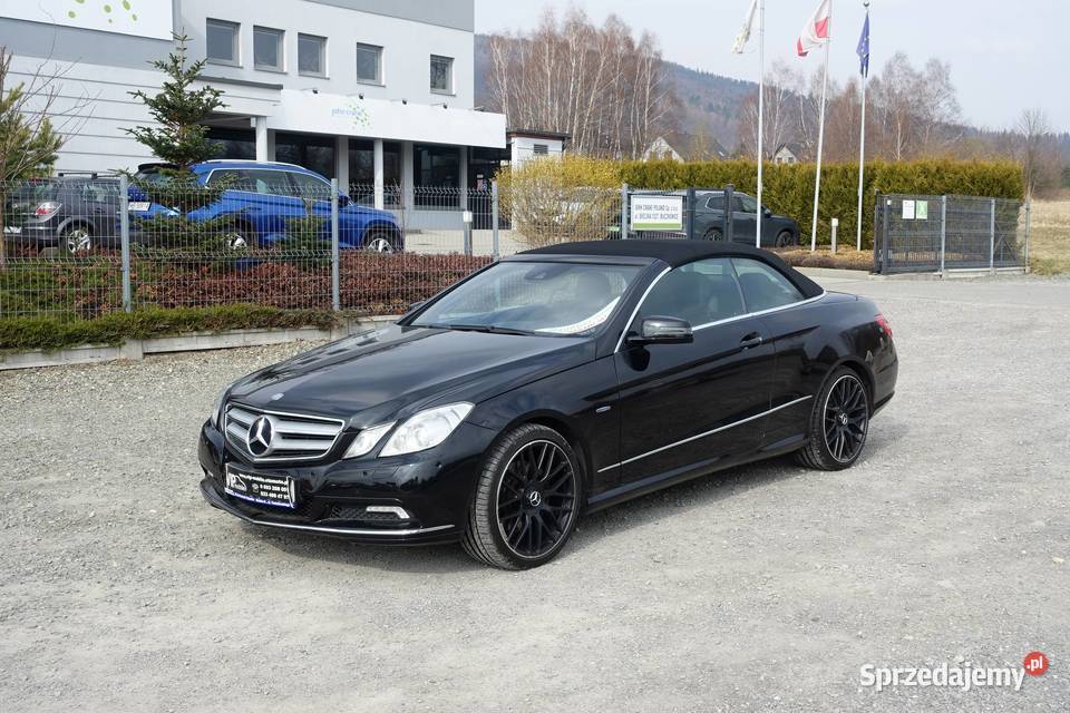 MERCEDES E350CGI 292 KABRIO AVANTGARDE FULL skórzana tapicerka Buczkowice