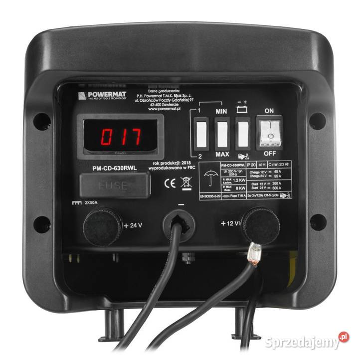 PROSTOWNIK akumulatorowy 1224V z rozruchem Ostrołęka