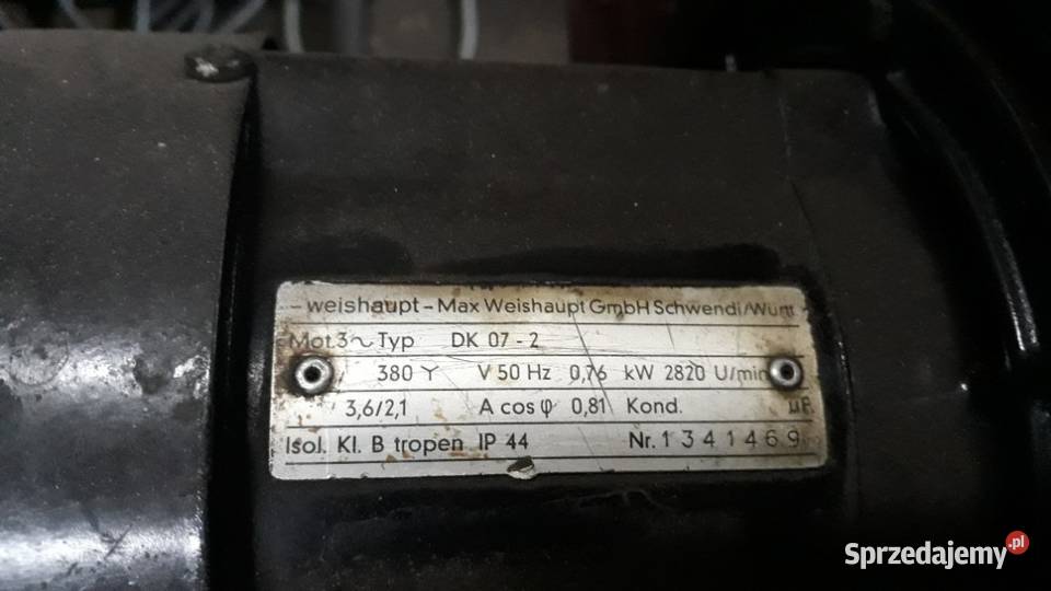 Palnik olejowy 750 KW Weishaupt Warszawa