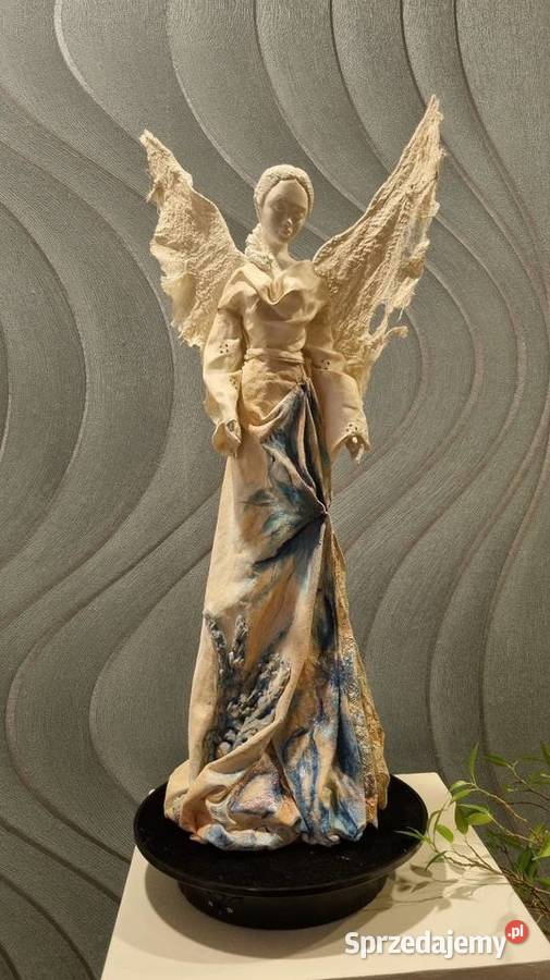 Anioł rękodzieło z ręcznie malowanym wzorem Zamość