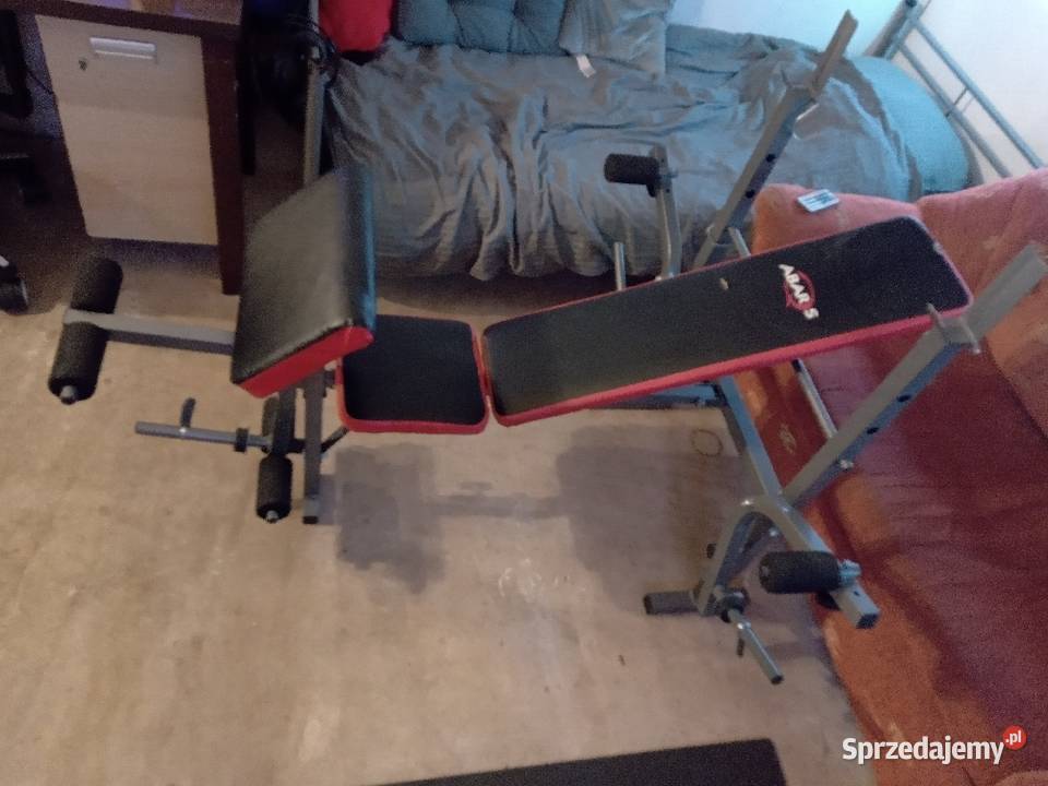 Ławka do ćwiczeń pod sztangę składana udźwig 200 pomorskie Bolszewo