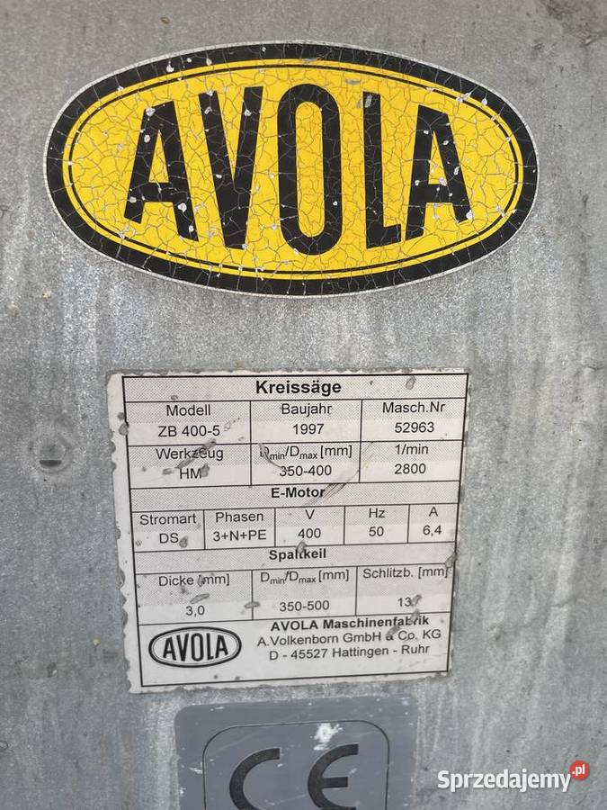 Piła stołowa AVOLA 3 kW ZB 4005 przecinarka do Pozostałe Pozostałe Ślesin sprzedam
