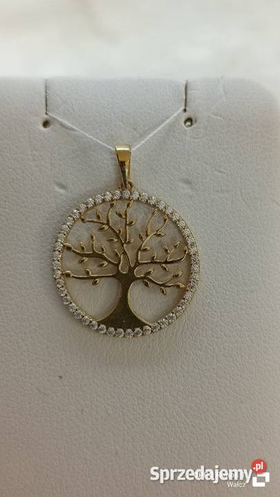 Złota Nowa zawieszka z cyrkoniami wys25mmpr333 złote zachodniopomorskie