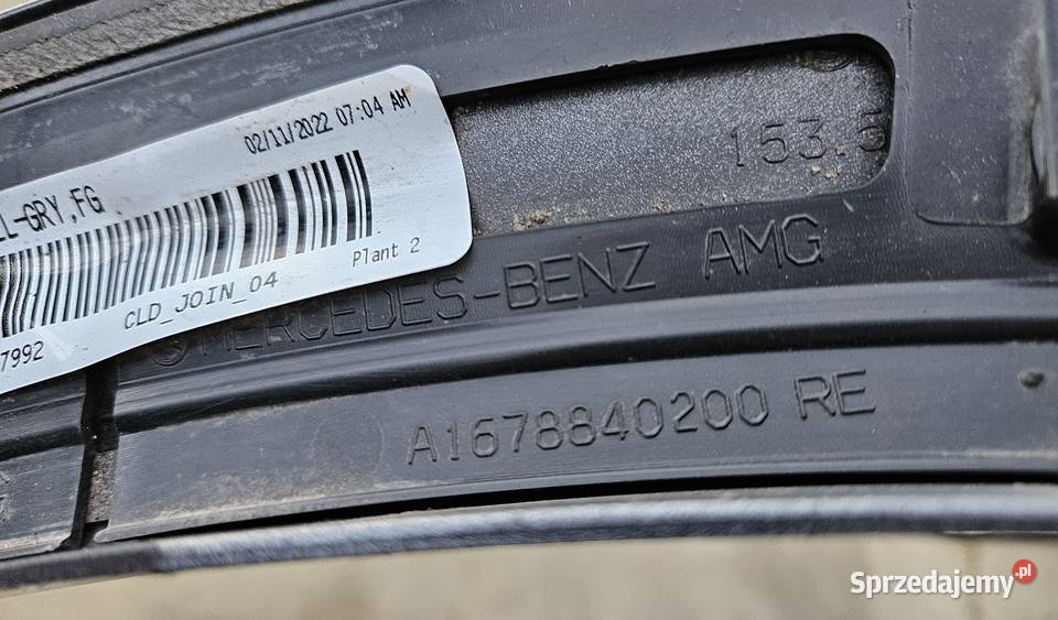 MERCEDES GLE W167 AMG LISTWA BŁOTNIKA PRAWY Listwy i nakładki Międzychód