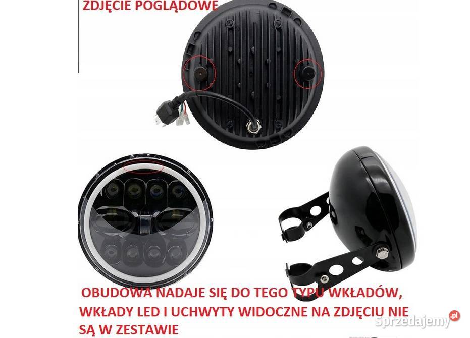 OBUDOWA LAMPY REFLEKTORA 7 DO MOTOCYKLA Sosnowiec