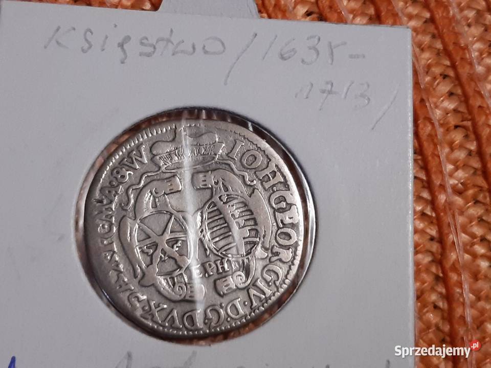 moneta srebrna BrunszwikWolfenbuttel z 1694r Numizmatyka Łomża