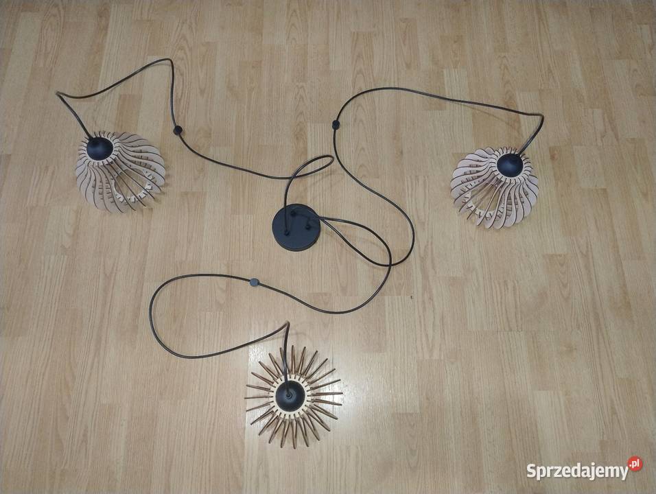 NOWA Nowoczesna Lampa wisząca Boho pająk Klosz 2 Blachownia