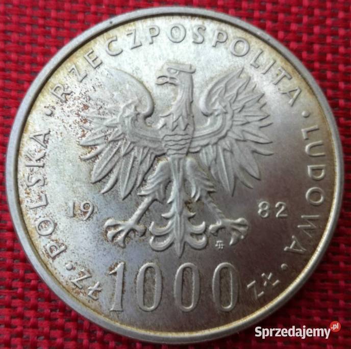 1000 1982r Jan Paweł II Srebro PRL