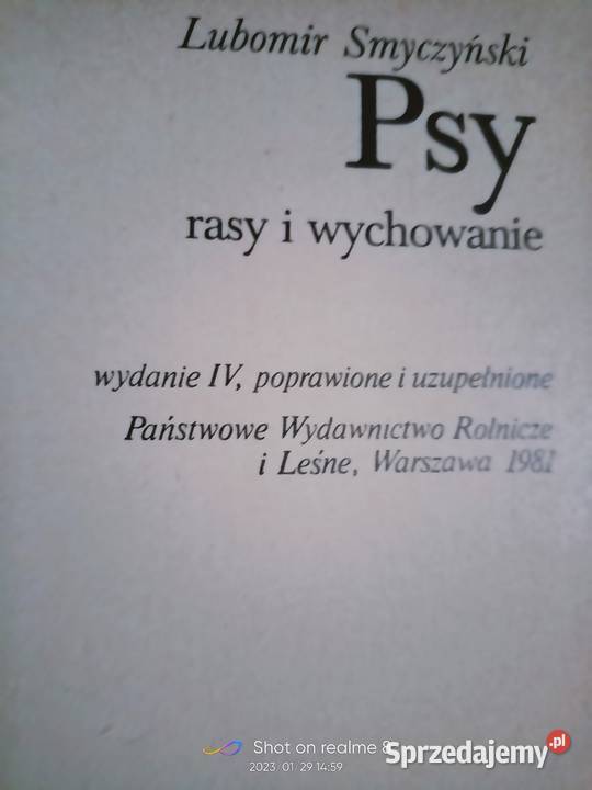 Smyczynski książki Psy rasy kynologia księgarnia Rok wydania 1981 Warszawa