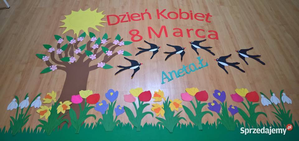 Dekoracja na Dzień Kobiet z brystolu 504 102 444 mazowieckie Garwolin