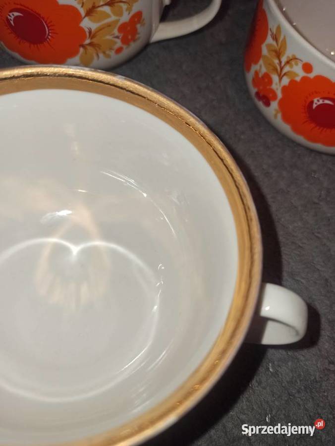 4 filiżanki do kawy herbaty porcelana PRL w Warszawa