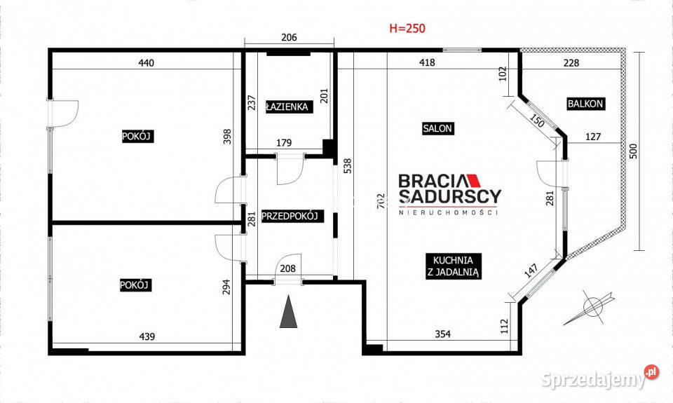 Mieszkanie 745m2 3pok Kraków Babinicza