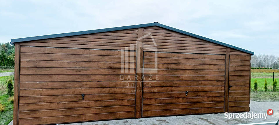 GARAŻ BLASZANY 7m x 6m dwuspadowy blachówka 444zł/m2 Wrocław
