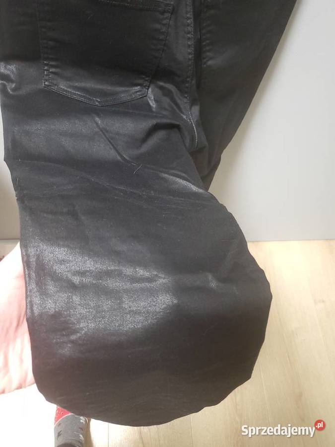 Spodnie HM czarne lekko błyszczące M38 Warszawa
