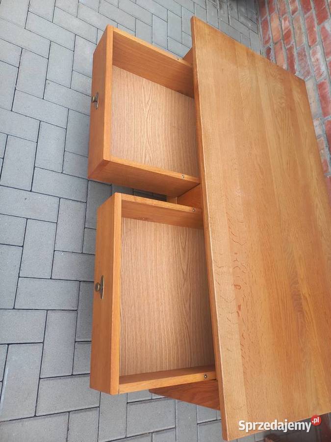Stolik kawowy dębowy z szufladami Ława 569 Gawroniec