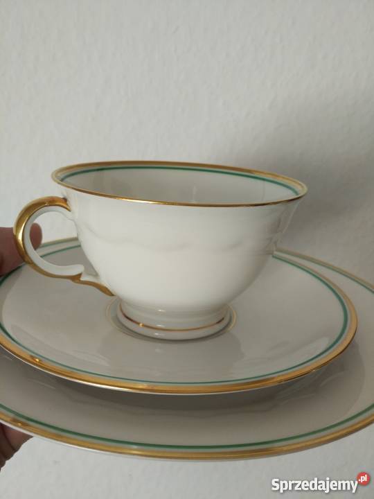 Porcelana ZehScherzer filiżanki zestaw 3 Ropa