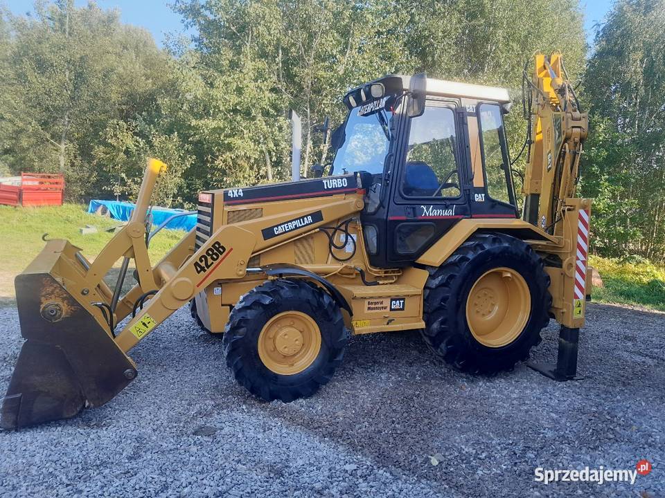 Koparkoładowarka caterpillar 428B Rok produkcji 1996 Skorzeszyce