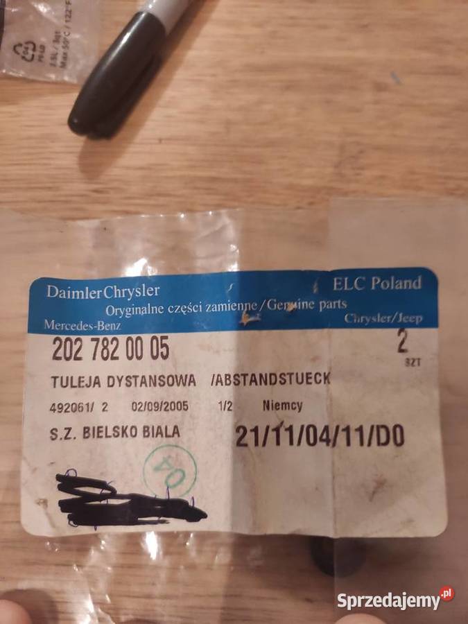 Tuleja dystansowa Mercedes c 2027820005 śląskie