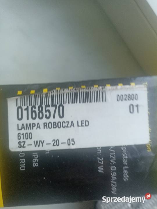 Dwie lampy robocze LED firmy Bosma 1224V Dąbrowa Górnicza