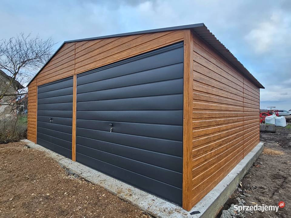 Garaż Mocny Premium 9x5 3 bramy Garaże CAŁA Jędrzejów