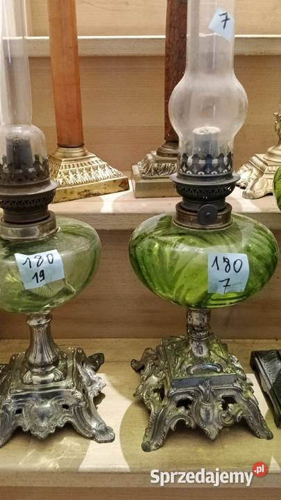 lampy naftowe kolekcja z francji Fałków sprzedam