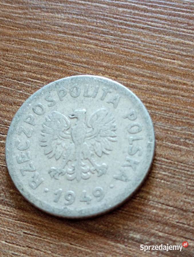 Sprzedam trzecie 1 zl 1949r bzm Numizmatyka Chełm