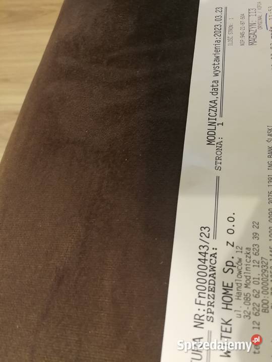 Łóżko tapicerowane nowiutkie z pojemnikiem Sklep tkanina małopolskie Wieliczka