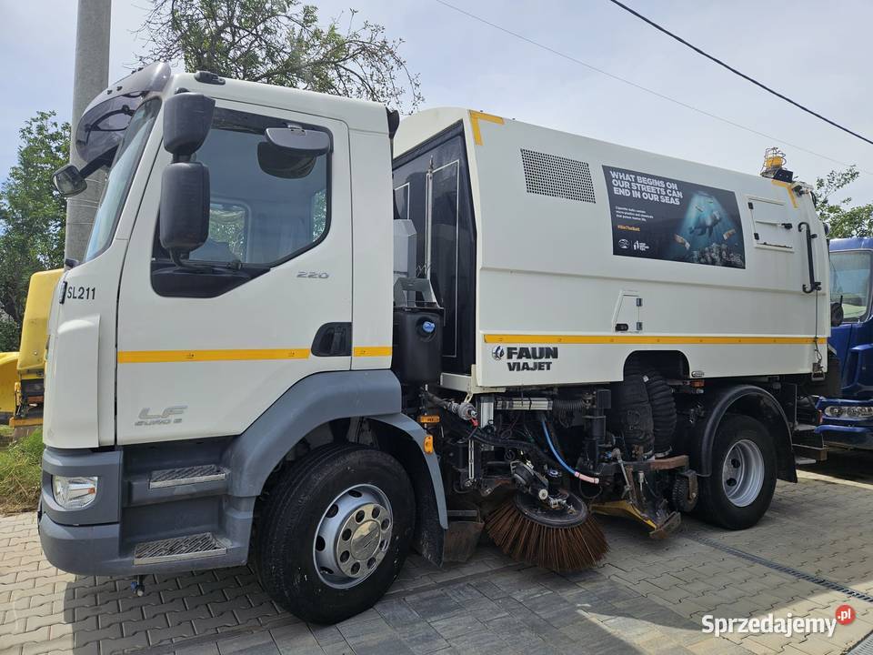 DAF LF220 Zamiatarka dwustronna FAUN WAJET 2015 Ropczyce