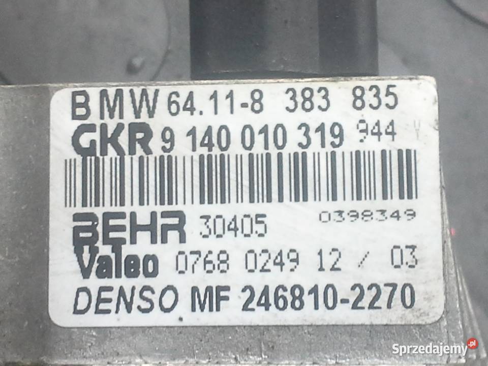 0768024912 BMW E39 rezystor opornik dmuchawy Dębno