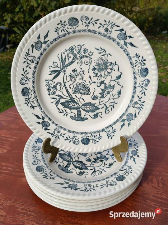 Zestaw vintageowych talerzy ceramicznych Wrocław sprzedam