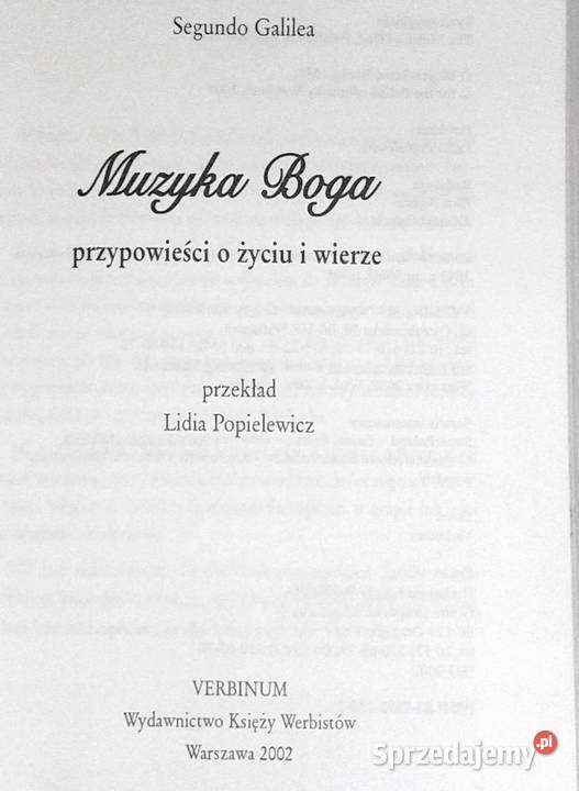 Muzyka Boga Przypowieści o życiu i wierze Chełm