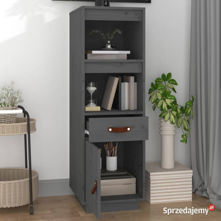 Szafka szara 34x40x1085 lite drewno sosnowe Warszawa