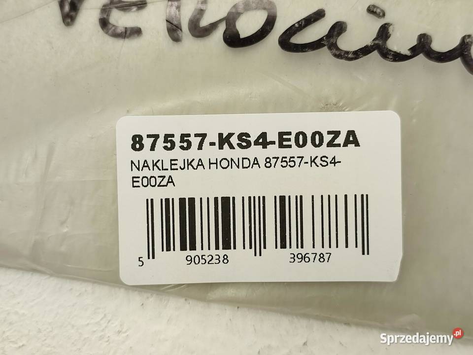 NAKLEJKA PASEK PRAWY ZADUPEK HONDA CN250 HELIX