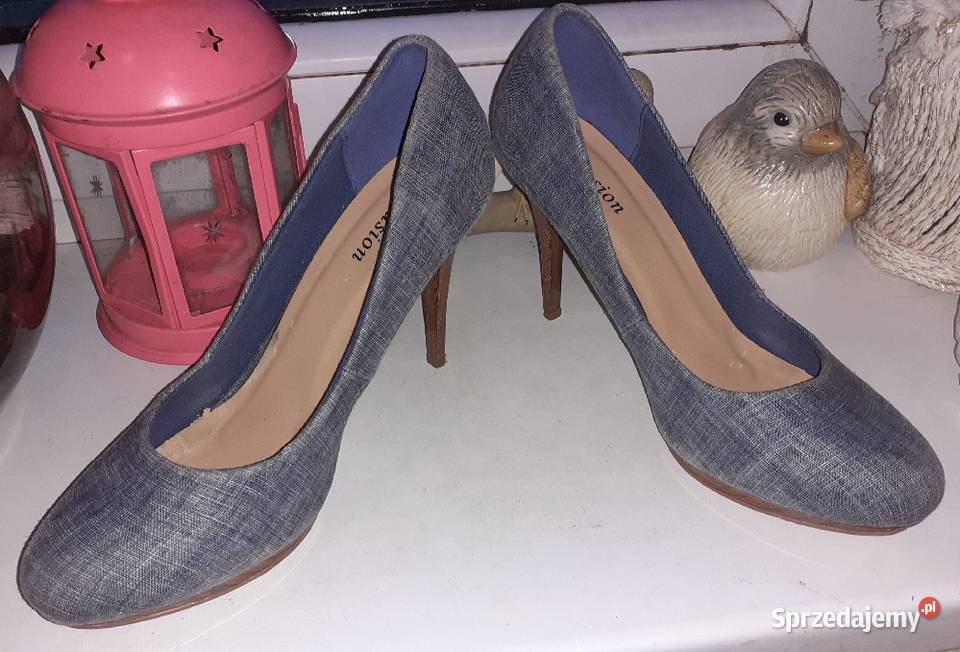Szpilki jeans Farasion 40 wyprzedaż śląskie Sosnowiec sprzedam